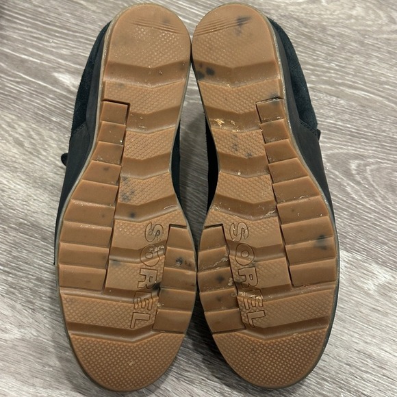 Sorel Evie II Chelsea Booties Womens 9 Black Waterproof Leather Suede NL3816-010 - Picture 8 of 9